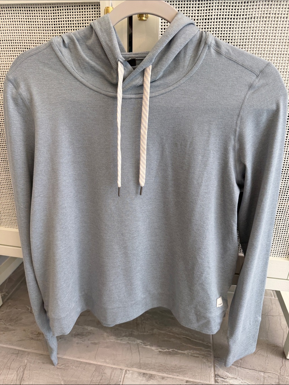 Women’s vuori halo hooded sweatshirt bluish/green heather